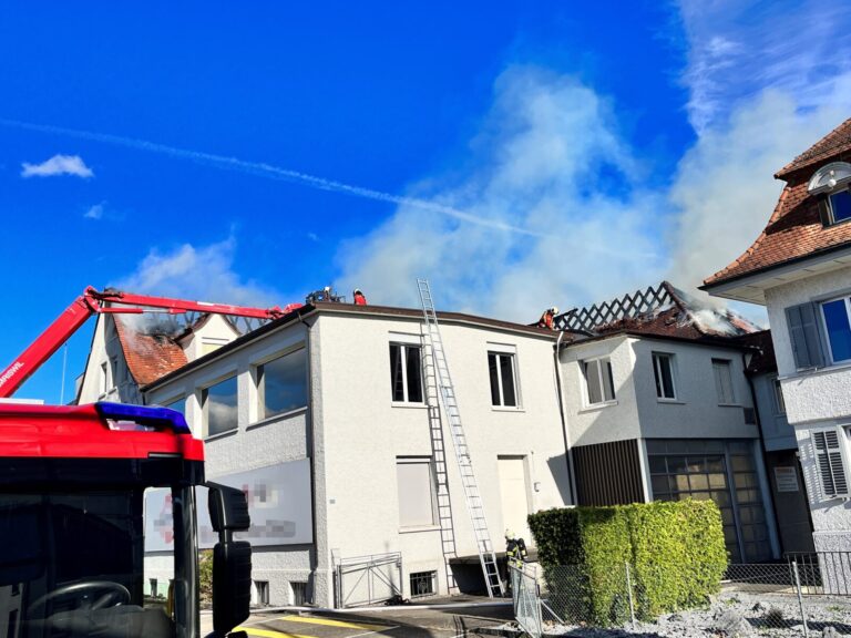 Amriswil: Brand eines Dachstocks